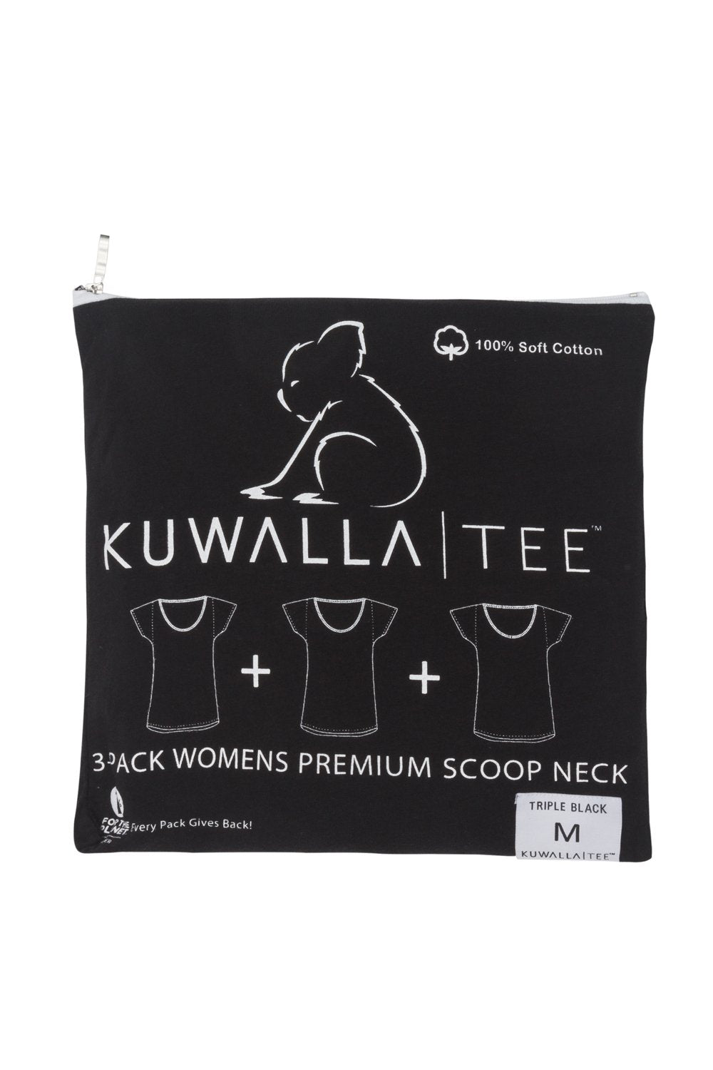 Kuwalla 3-Pack Black Tees
