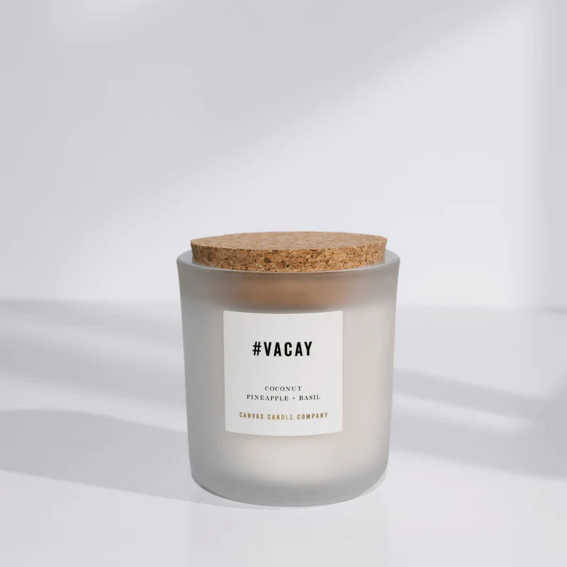 Canvas Signature Collection Candle- #VACAY