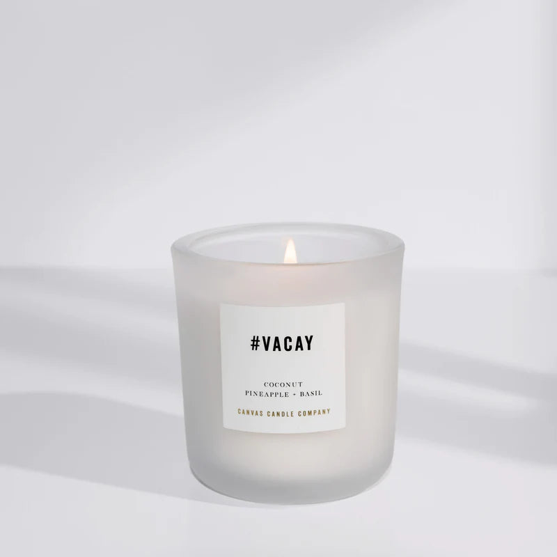Canvas Signature Collection Candle- #VACAY