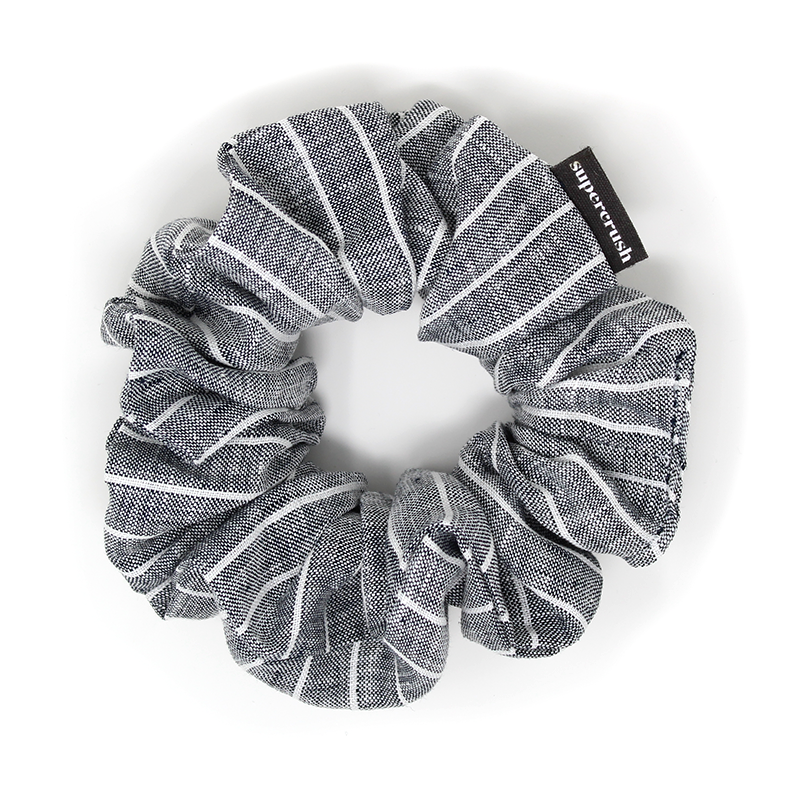 Supercrush Charcoal Stripe Linen