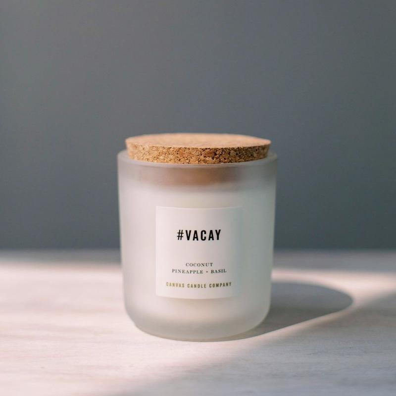 Canvas Signature Collection Candle- #VACAY