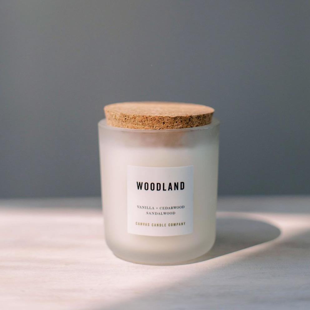 Canvas Candle Co- Woodland