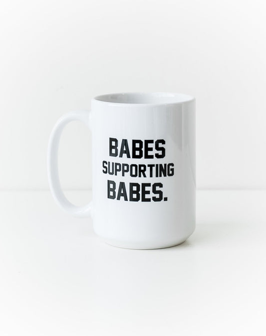Brunette the Label "BABES SUPPORTING BABES" Mug