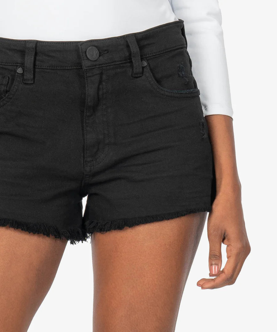 Kut from the Kloth Jane High Rise Black Shorts