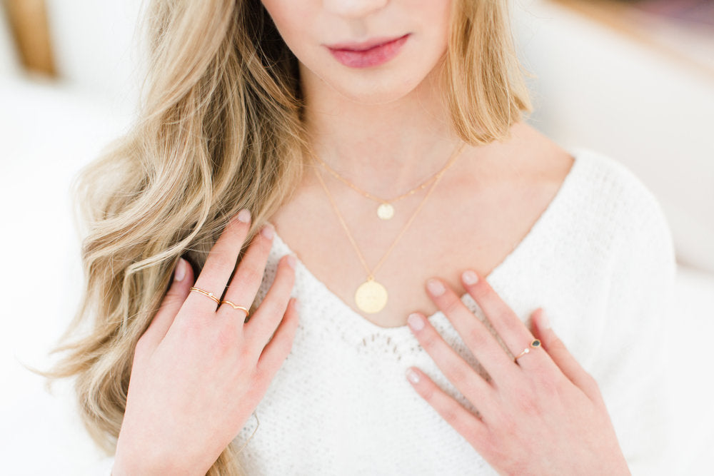 Lavender & Grace Mini Coin Necklace