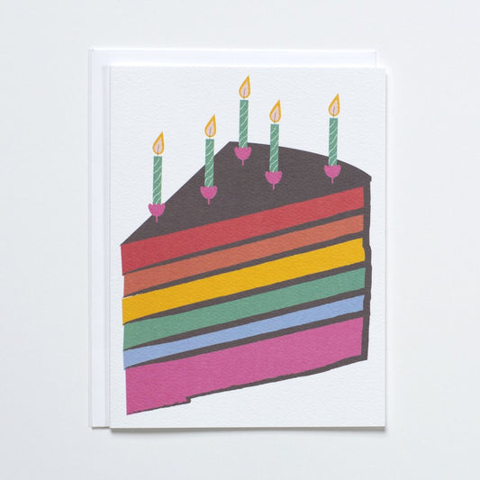 Banquet Rainbow Cake Card