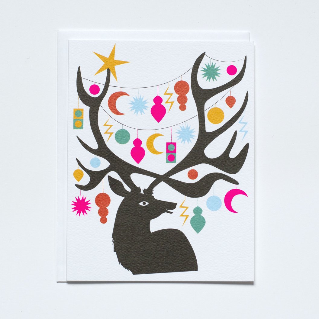 Banquet Ornamental Antlers Card