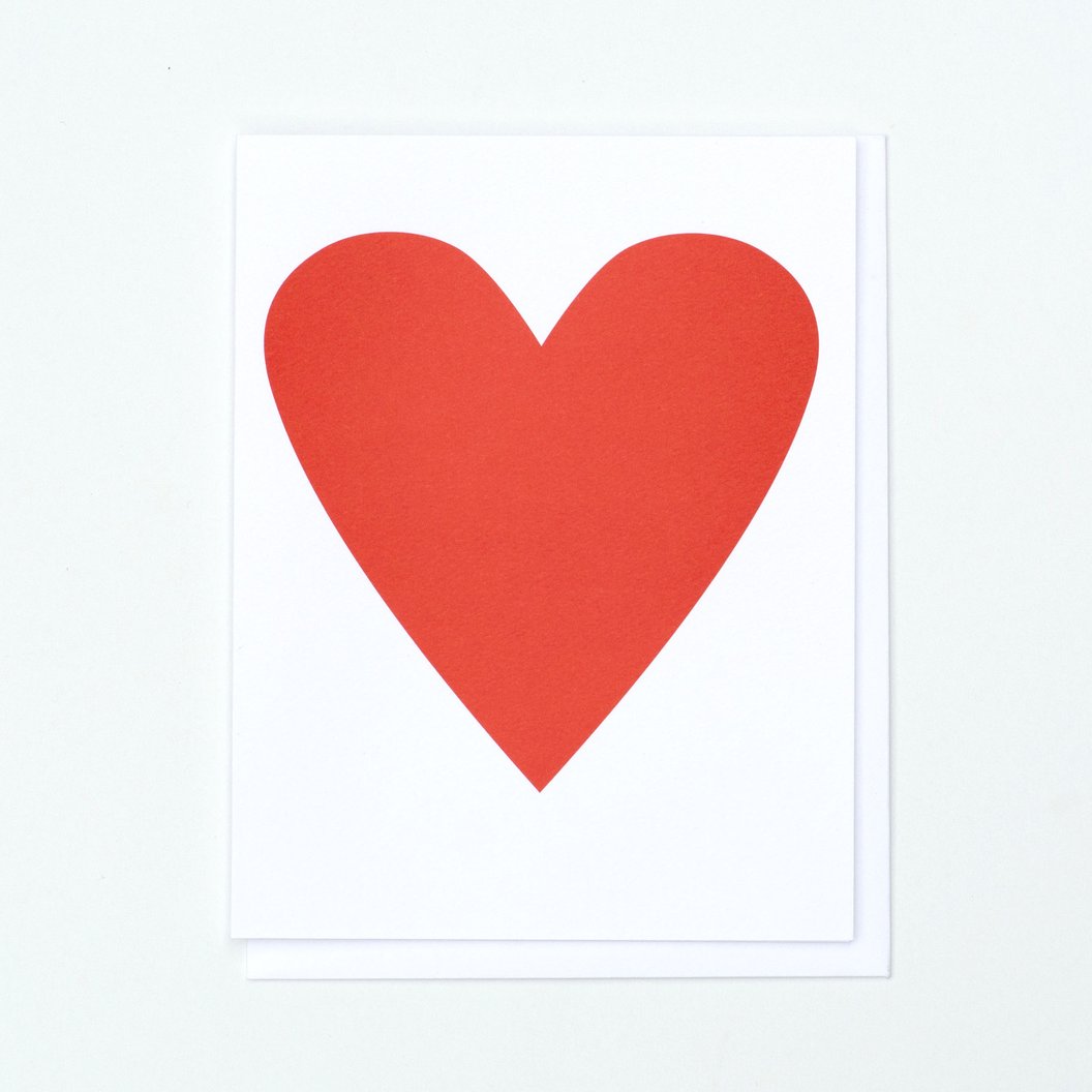 Banquet Classic Red Heart Note Card