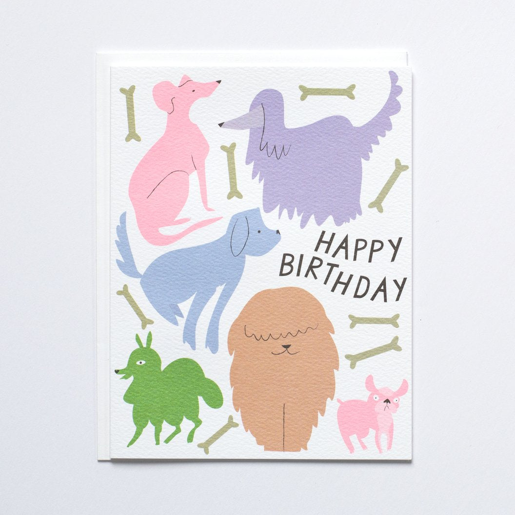 Banquet Dog, Dogs and more Dogs Birthday Card
