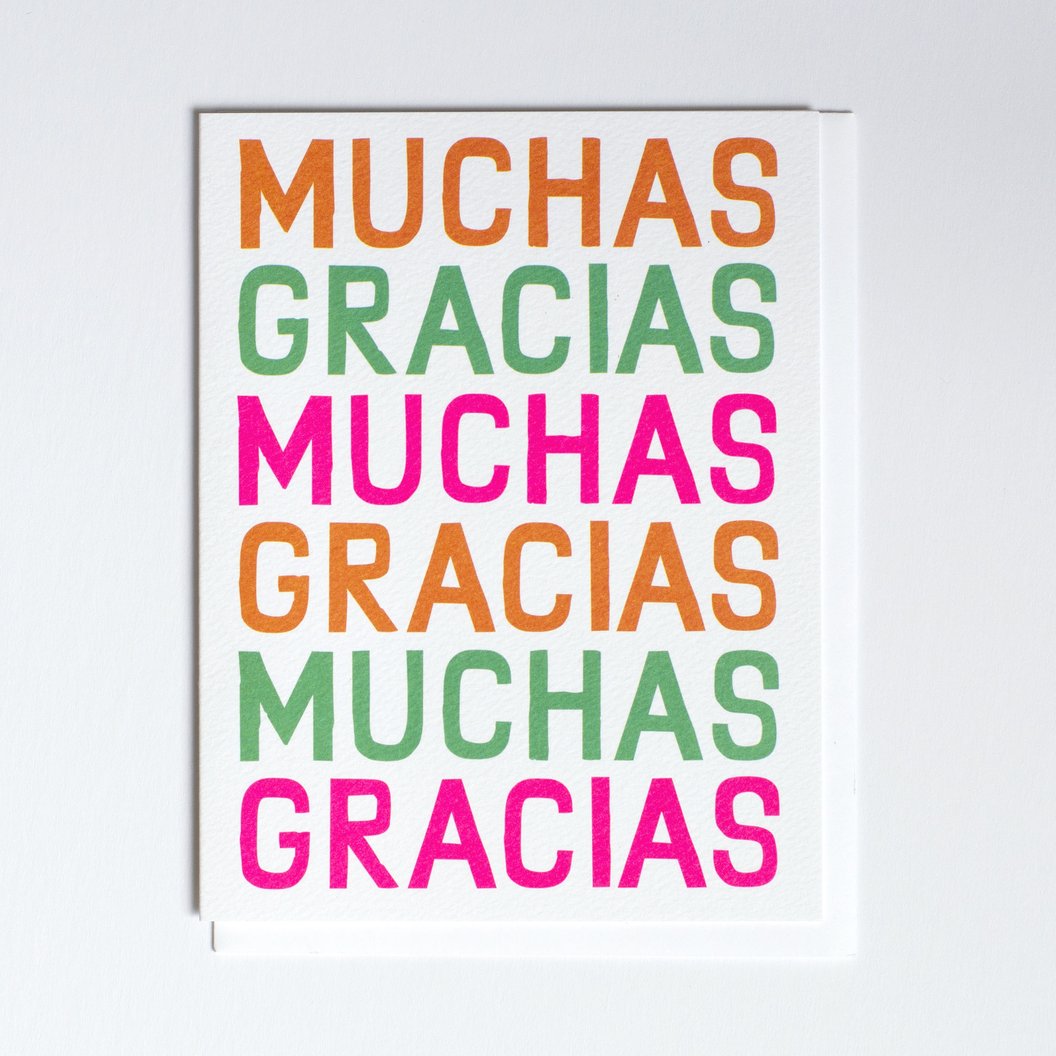 Banquet Muchas Gracias Card