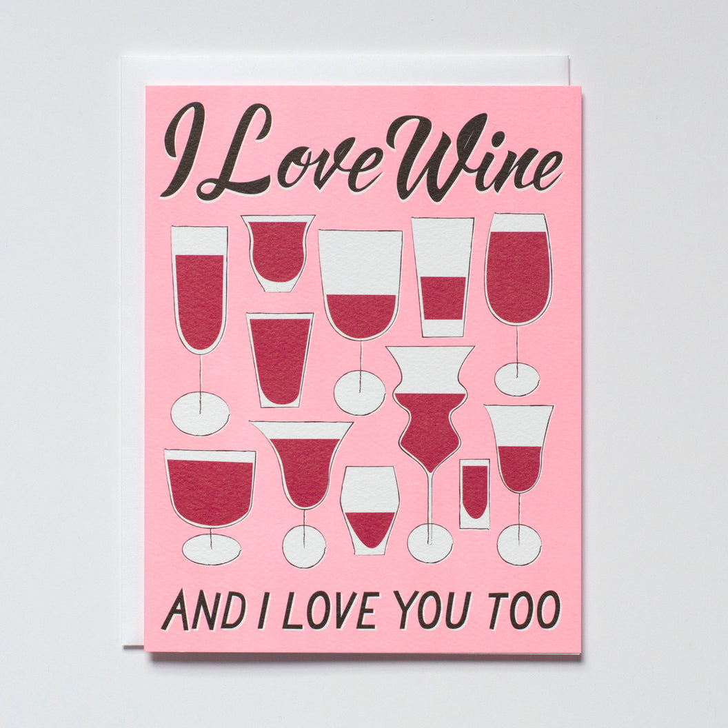 Banquet I Love Wine Card