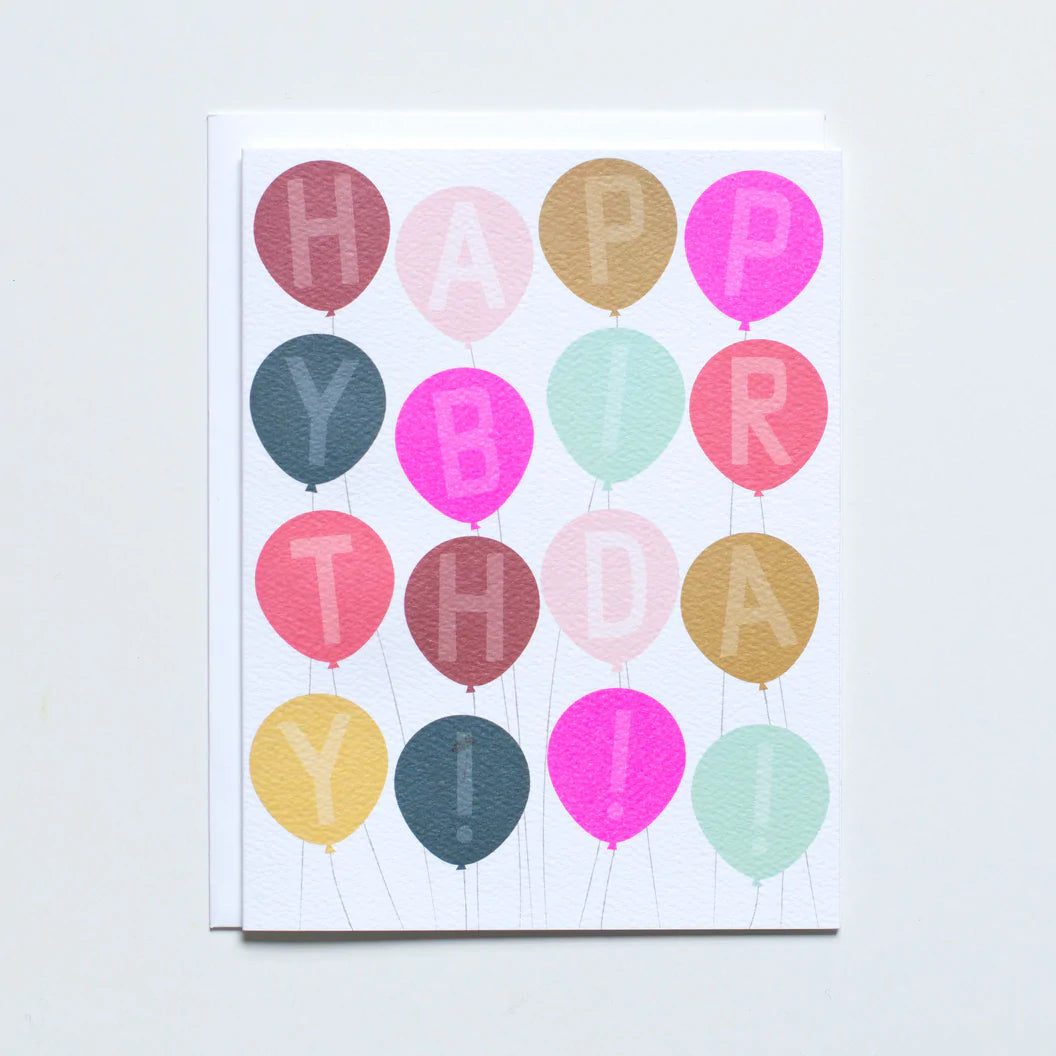 Banquet Birthday Balloons Card