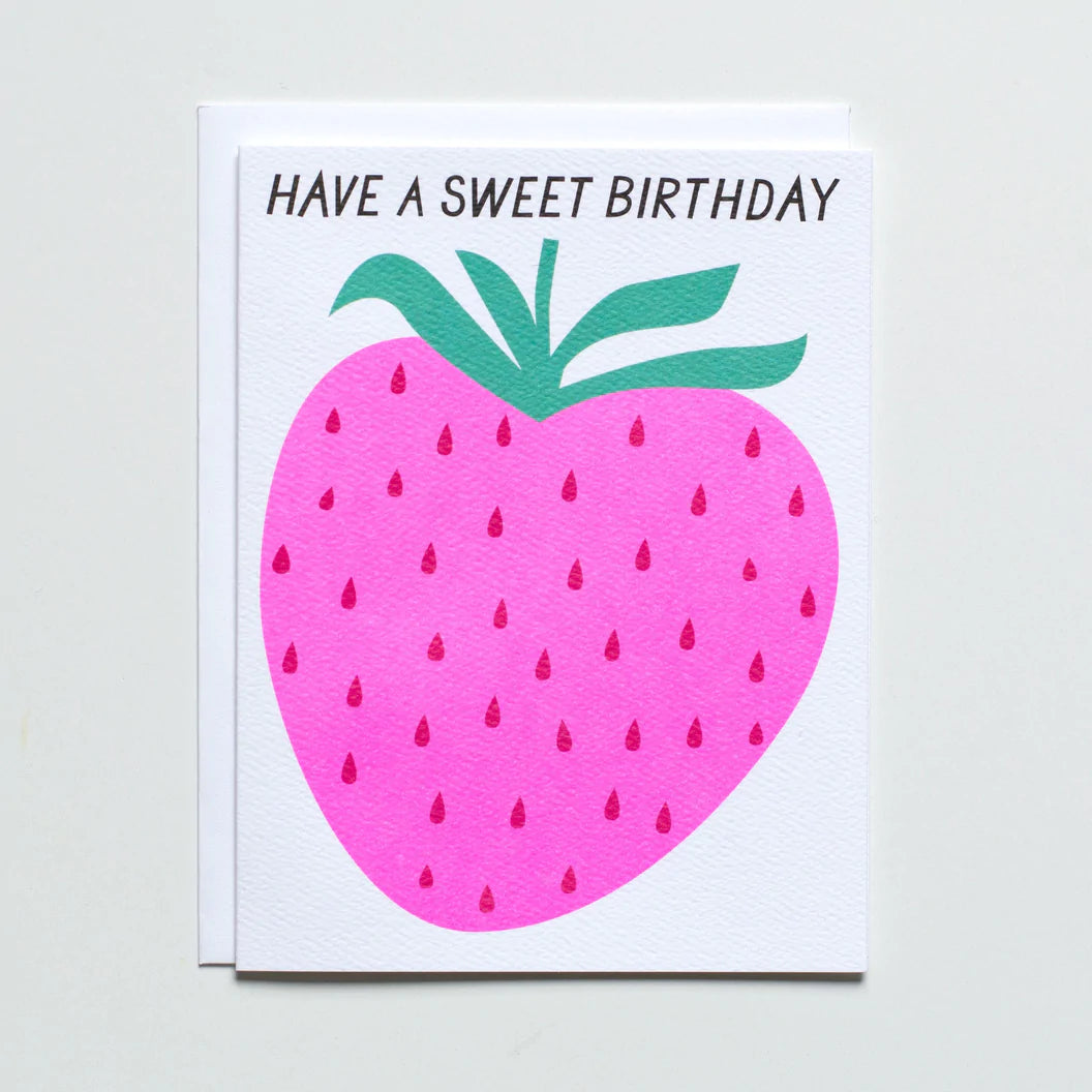 Banquet Strawberry Sweet Birthday Card