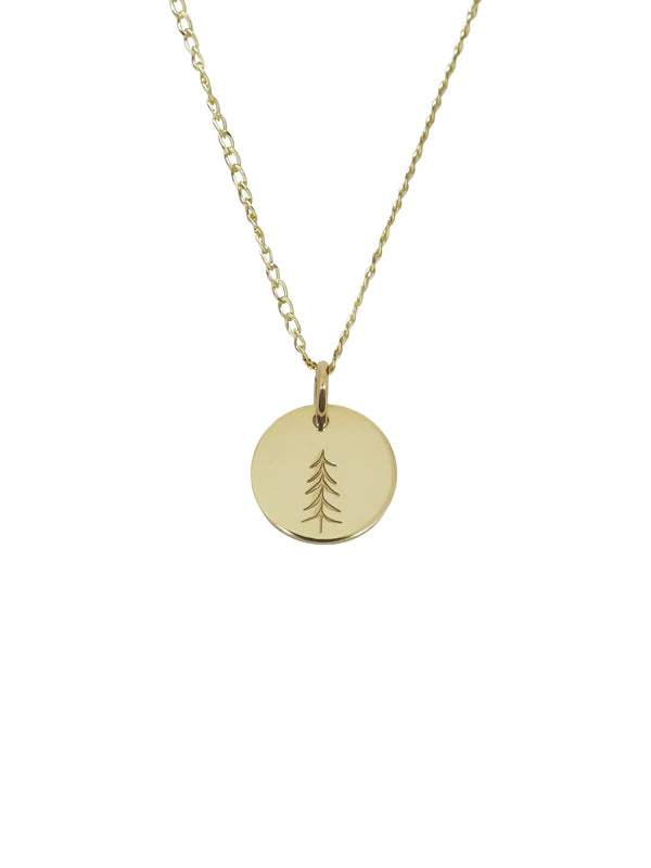 Hart & Stone Gold Spruce Charm Necklace