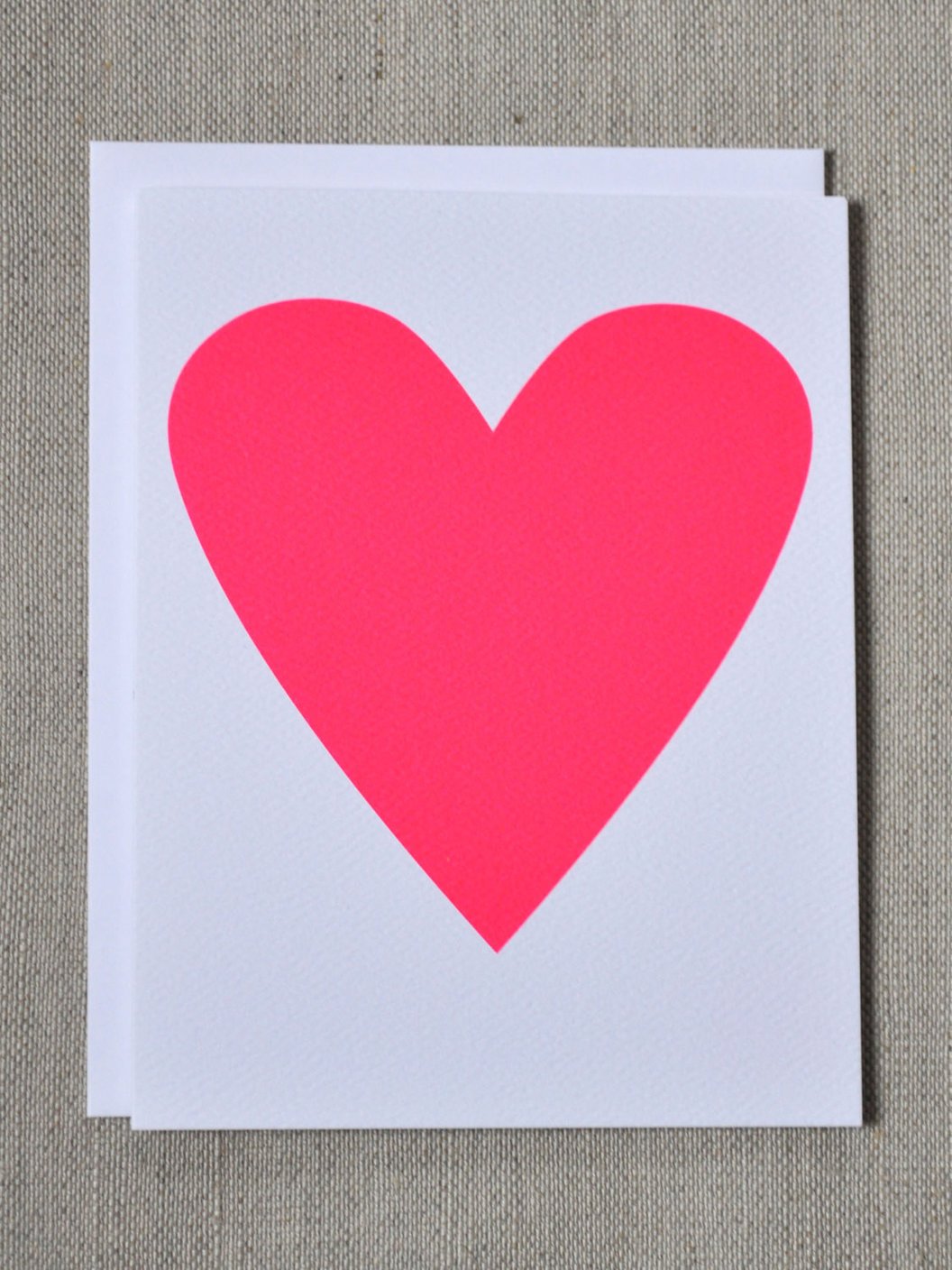 Banquet Neon Pink Heart Card