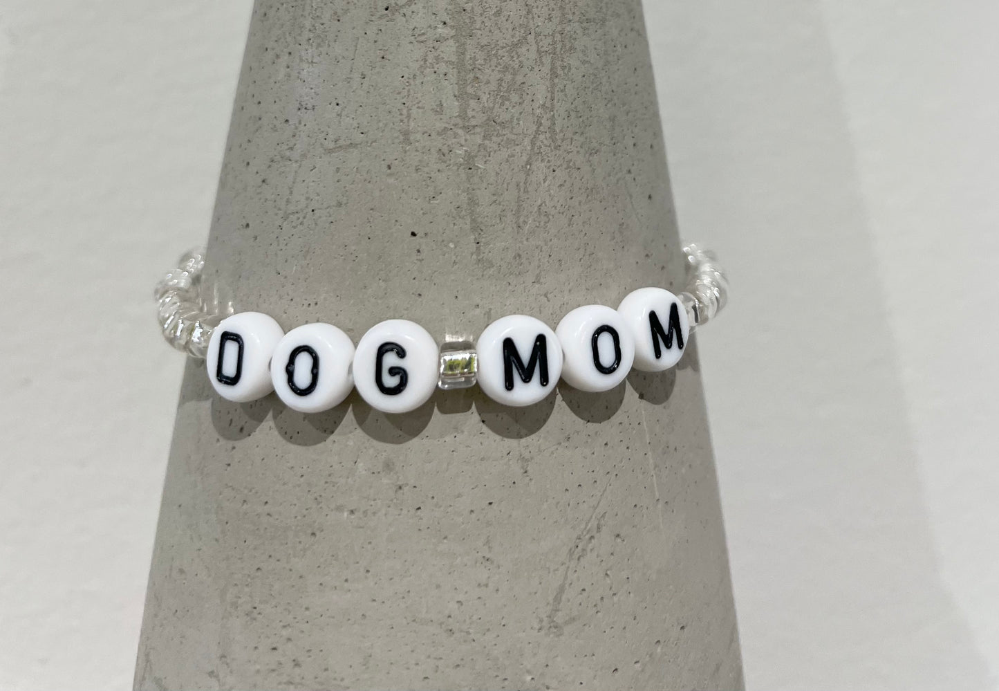Made By Mira Creamy Chiffon DOG MOM Bracelet