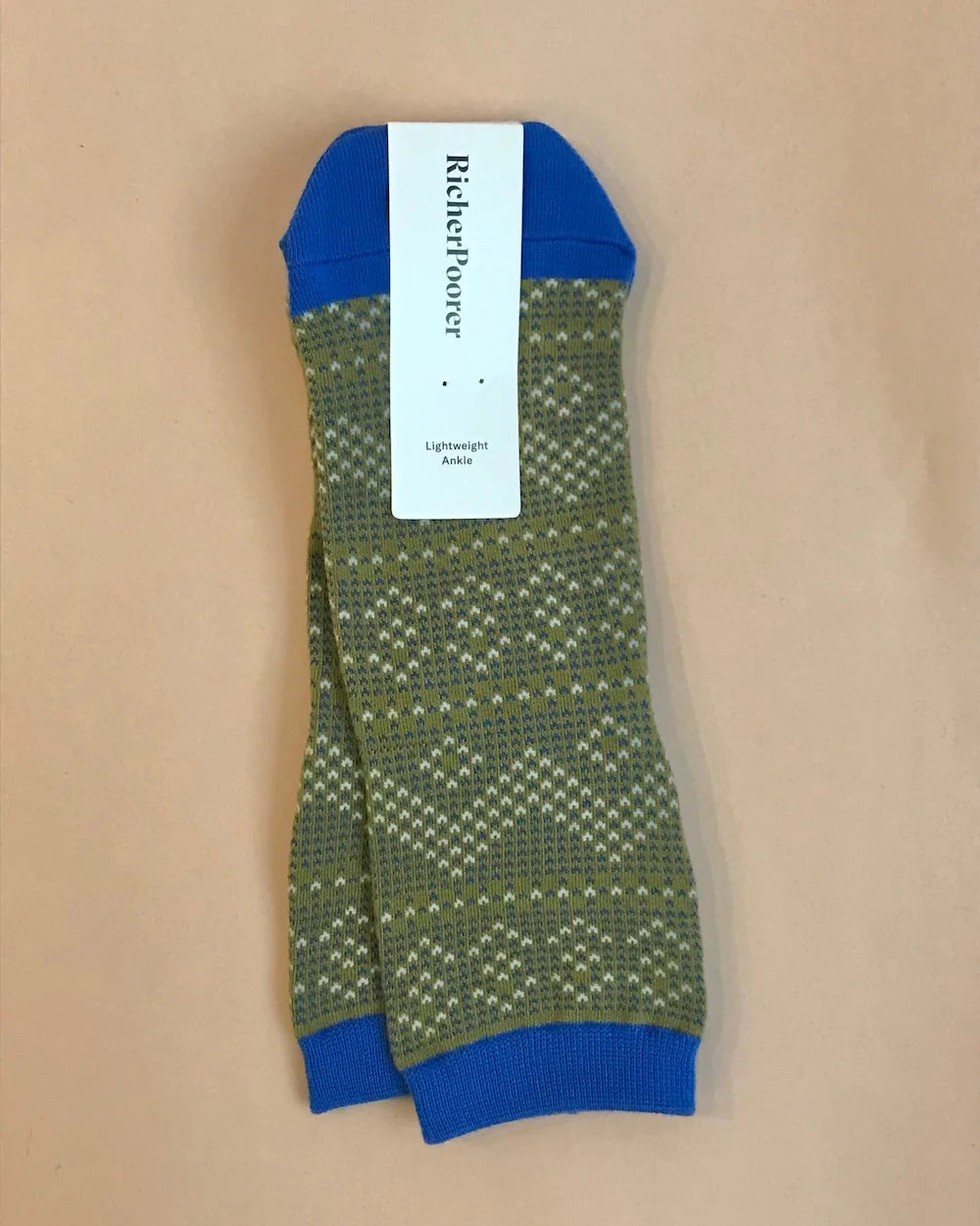 Richer Poorer Knit Jumper Blue Cosmos Socks
