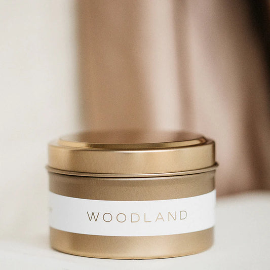 Canvas Candle Co- Woodland Gold Travel Tin Candle